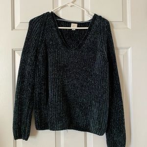 Emerald chenille sweater